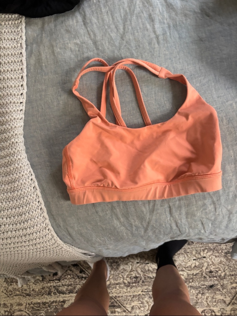 lululemon athletica Peach Strappy Sports Bra